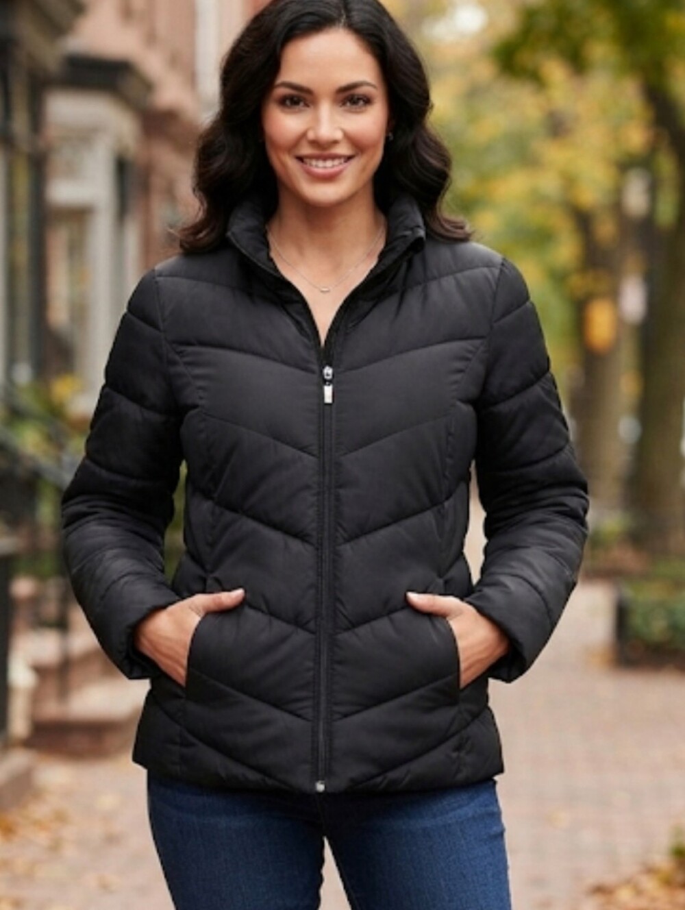 Style & Co,Chic Black Puffer Jacket